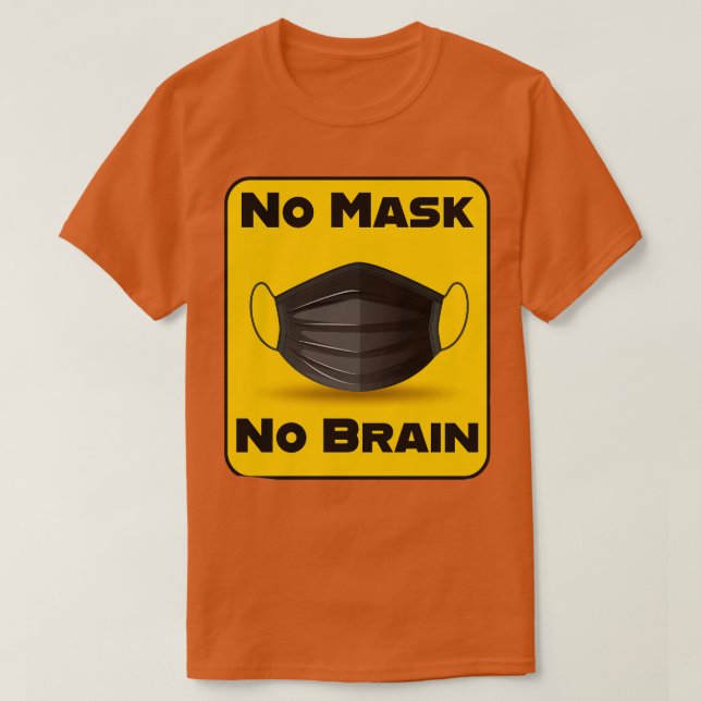 Camiseta Distância social da máscara de Visto Pro Mask (Frente do Design)