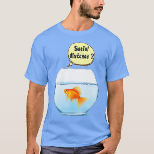 Camiseta Distância social dos peixes ouros