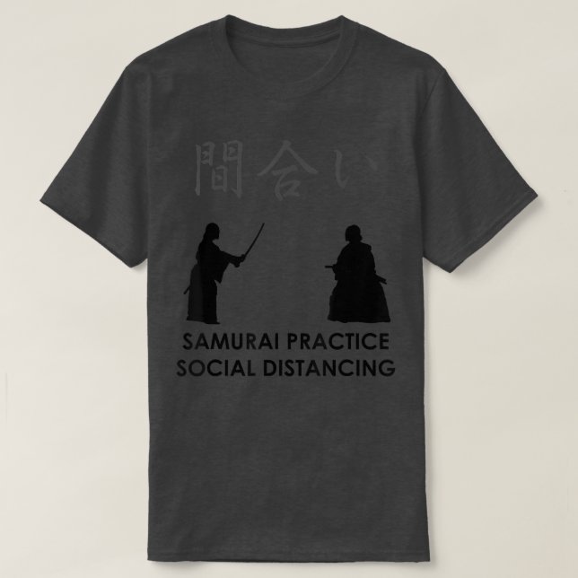Camiseta Distância Social Samurai  (Frente do Design)