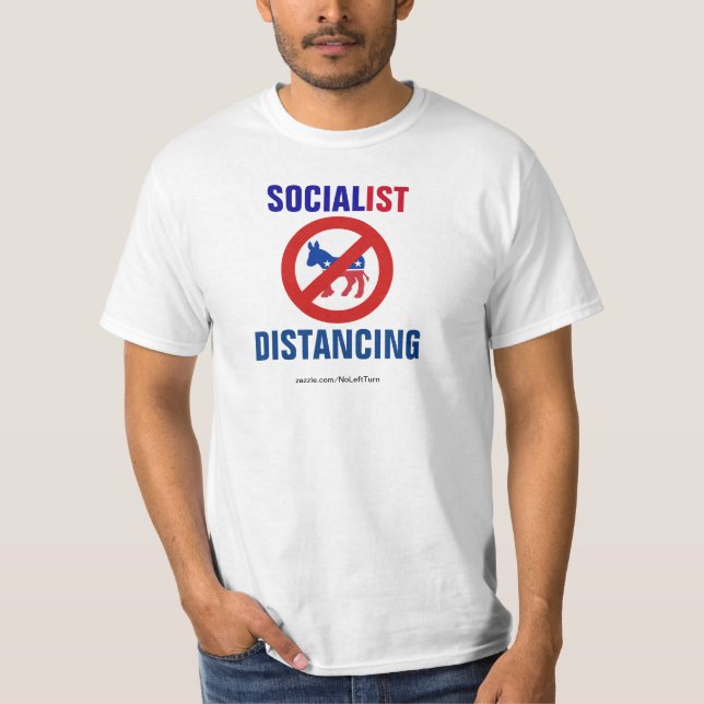 Camiseta Distanciamento Socialista Sem Democratas (Frente)