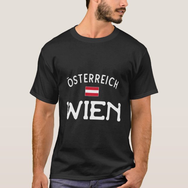 Camiseta Distante Wien Osterreich Viena Áustria Áustria (Frente)