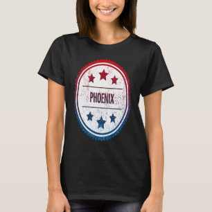 Camiseta Distintivo da Cidade Legal e Retrô de Phoenix