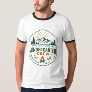 Camiseta Distintivo de Acampamento da Equipe de Jardim de I