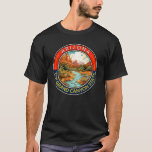 Camiseta Distintivo de Arte de Viagem do Arizona