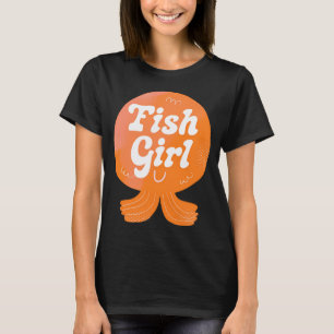 Camiseta Distintivo de Garota dos Peixes