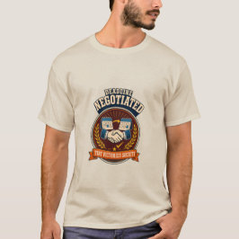 Camiseta Distintivo de Humor de Trabalho Retro Negociado no