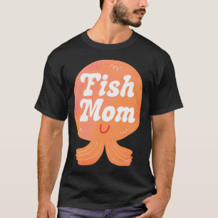 Camiseta Distintivo de Mãe de Peixe (Rosa)
