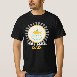 Camiseta Distintivo de pesca vintage Gi do Dia dos Pais