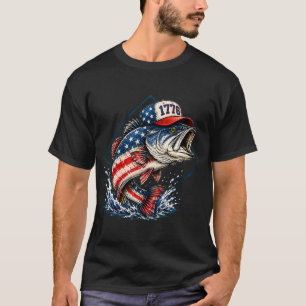 Camiseta Distintivo de Pescador de Mahi-Mahi