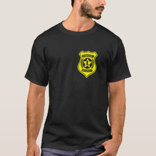 Camiseta Distintivo de Segurança de Cowgirl Fantasia de Hal