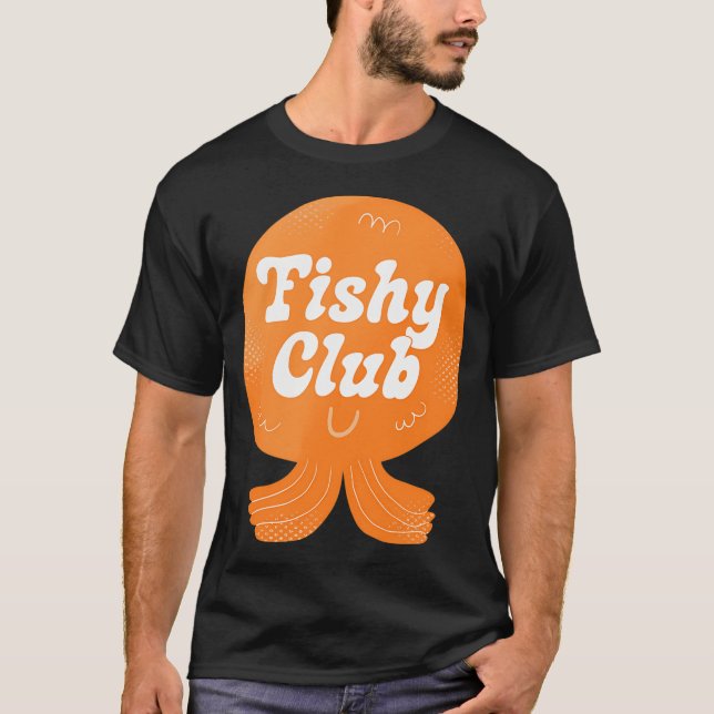 Camiseta Distintivo do Clube de Peixes (Frente)