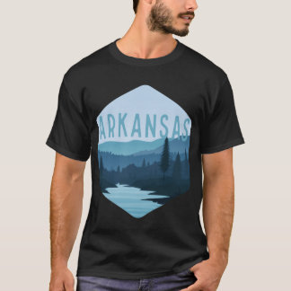 Camiseta Distintivo do Estado do Arkansas Design Retro Vint