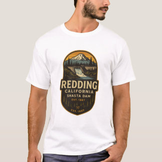 Camiseta Distintivo Vintage Redding Califórnia – Barragem S