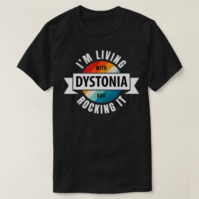 Camiseta Distonia Consciência Vivendo Com Escleroderma Rela (Frente do Design)