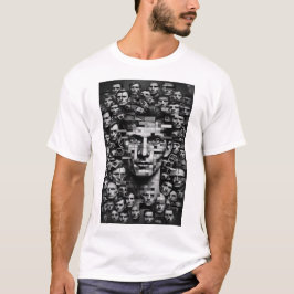 Camiseta Distopia Unisex Black and White Dystopian Control 
