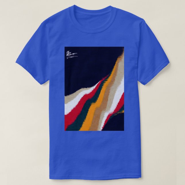 Camiseta Distorção Azul (Frente do Design)