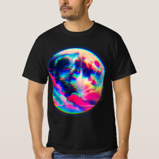 Camiseta distorção da lua