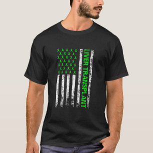 Camiseta Distorção De Sinalizador Dos Eua Citação Do Transp