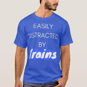 Camiseta Distração fácil da ferrovia locomotiva de combo