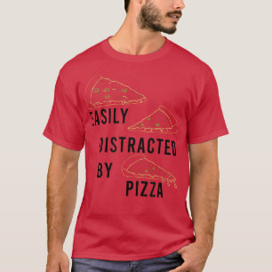 Camiseta Distração por Pizza Funny Say Pizza Chef T-Shir