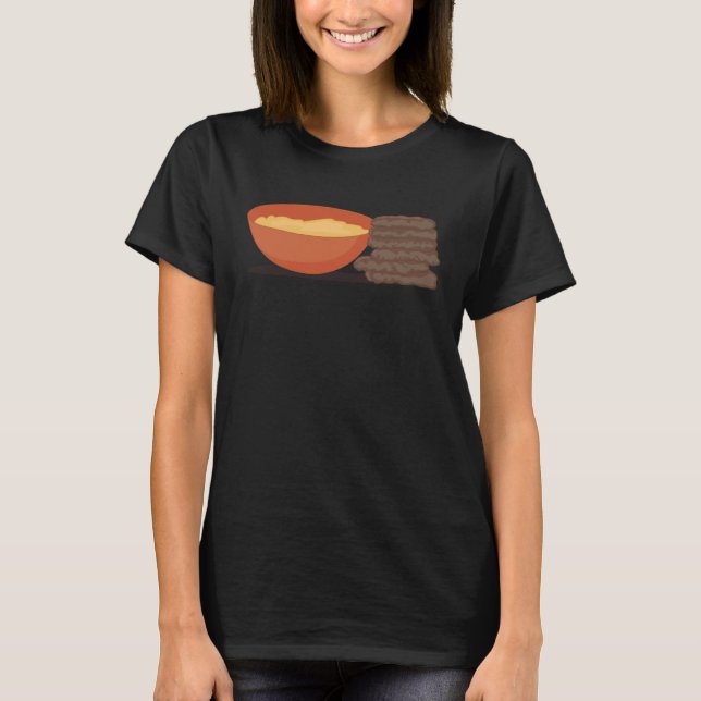 Camiseta Distracted by Falafel and Hummus Ironic Levant Foo (Frente)