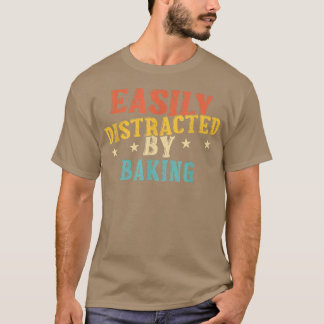 Camiseta Distraído Facilmente Através Da Baking 1526