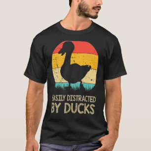 Camiseta Distraído Facilmente Pela Fazendedora De Patos