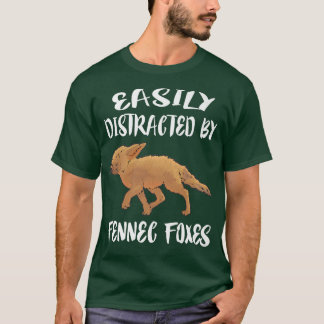 Camiseta Distraido Facilmente Pelo Amante de os animais Fen