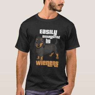Camiseta Distraído Facilmente Pelos Protetores, Eu Cachorro