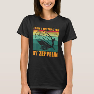 Camiseta Distraído Facilmente Por Ares Blimp Dirigíveis Zep