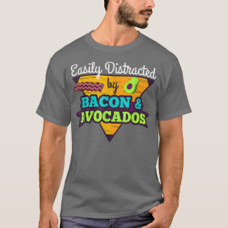Camiseta Distraído facilmente por Avocados e pela dieta de