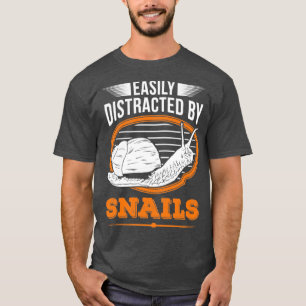 Camiseta Distraído Facilmente Por Caracóis