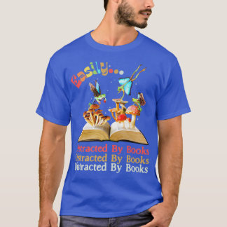 Camiseta Distraído facilmente por Livros Sapo de Mushroom F
