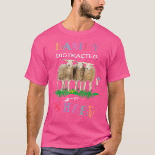 Camiseta Distraído Facilmente Por Ovinos Para Ovinos