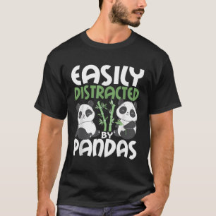 Camiseta Distraído Facilmente Por Pandas Kawaii Panda Bear