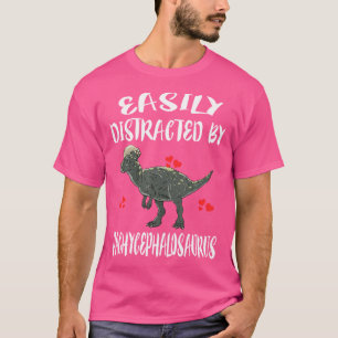Camiseta Distraído Facilmente Por Paquicefalossauro Dinossa