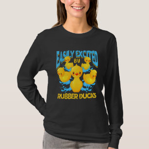 Camiseta Distraído Facilmente Por Pato De Borracha Flutuant