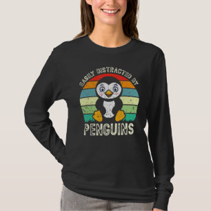 Camiseta Distraído Facilmente Por Pinguins, O Imperador Sea