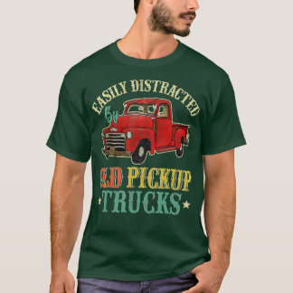 Camiseta Distraído facilmente por velhos caminhões de colet