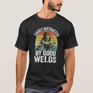 Camiseta Distraído Facilmente Por Vinta De Metal Welds