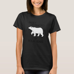 Camiseta Distraído pela Expedição Polar Bears Ártico Wildli