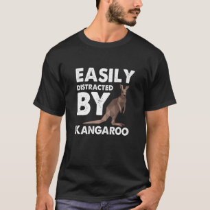 Camiseta Distraído por Kangaroo Outback Austrália Marsupial