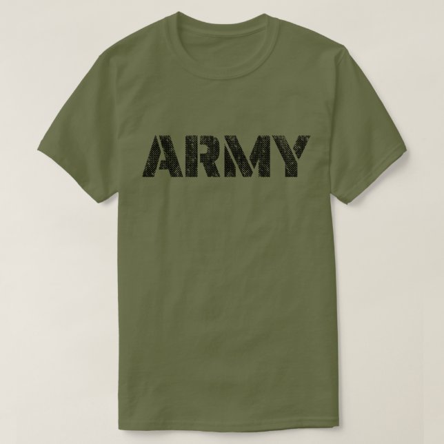 Camiseta Distressed Army (Frente do Design)