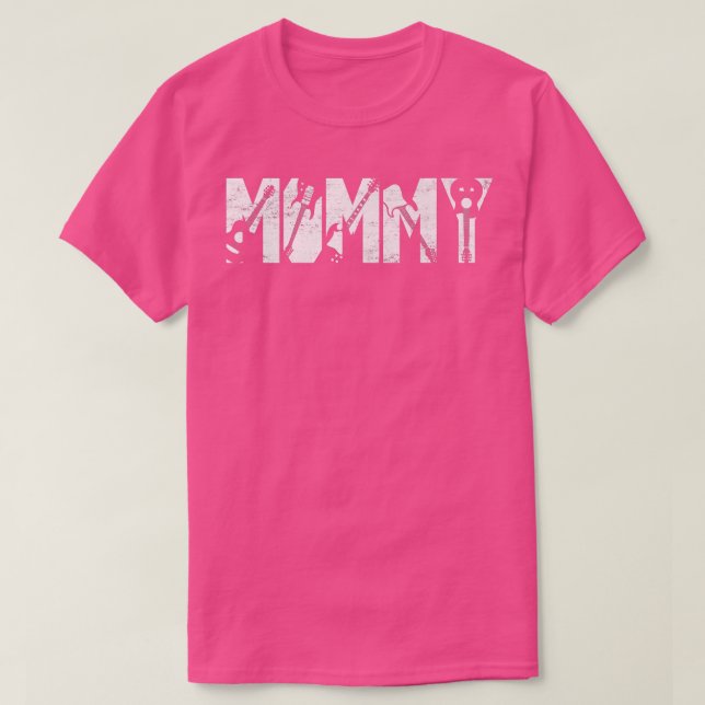 Camiseta Distressed Best Mommy Ever Guitar Lover Guitarist2 (Frente do Design)