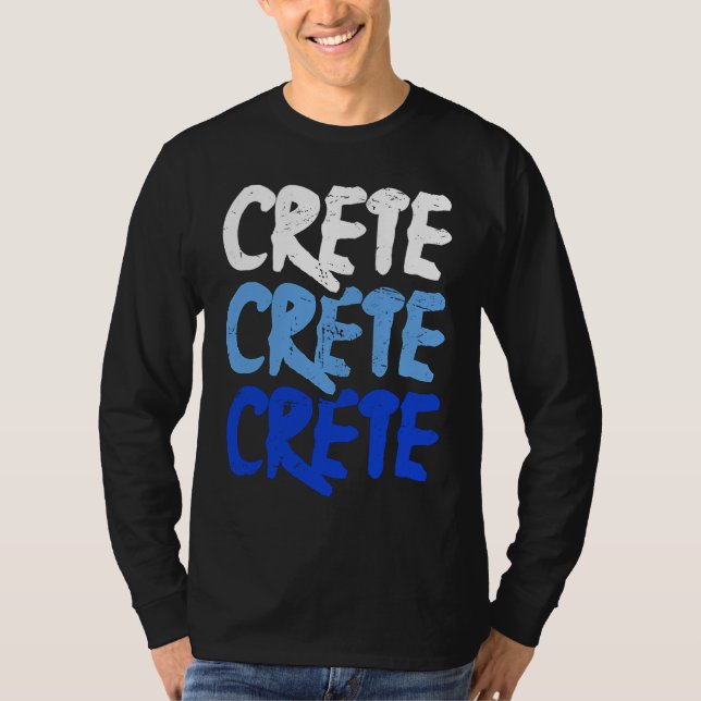 Camiseta Distressed Crete Greece  Greek Island Crete (Frente)