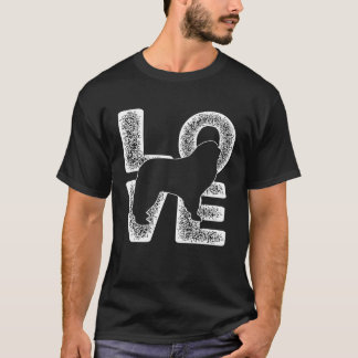 Camiseta Distressed I Love My Great Pyrenees Dog Theme