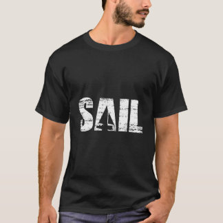 Camiseta Distressed Look Sailing For Sailors Skippers