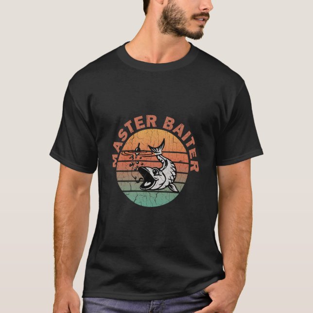 Camiseta Distressed Master Baiter Fishing Camg (Frente)