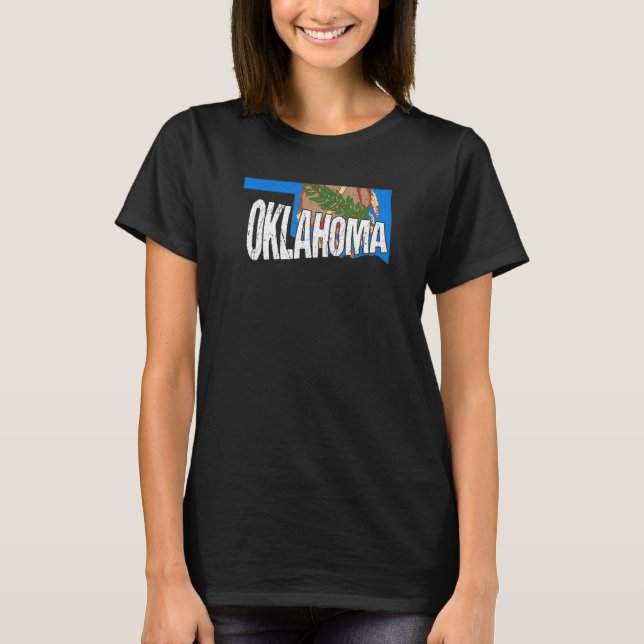 Camiseta Distressed Oklahoma (Frente)