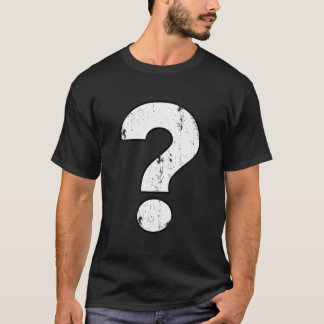 Camiseta Distressed Question Mark